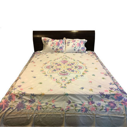 Picture of White Cotton Bed Sheets