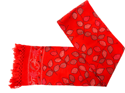 Picture of Shawl-Storm leaf-Orange 735