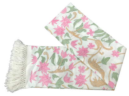 Picture of Shawl-JharFul-White-703