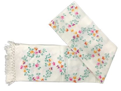 Picture of Shawl-Grass Flower-White 708