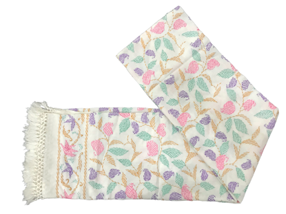 Picture of Shawl-Kalka  Design-White-734